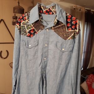 Handmade Vintage Pearl Snap